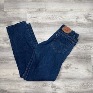 Levi's 505 Regular Fit Jeans Mens W36 L34‎ Dark Wash Denim Pants